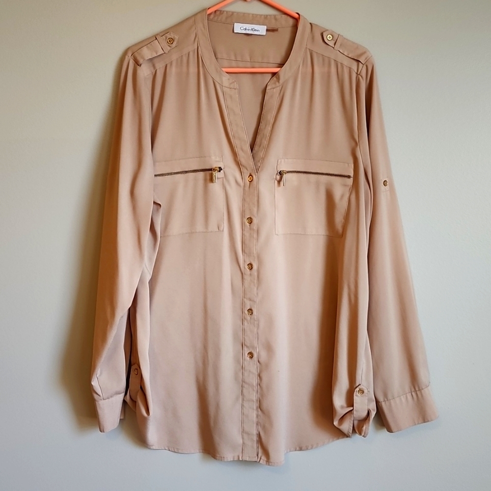 Calvin Klein Beige Blouse